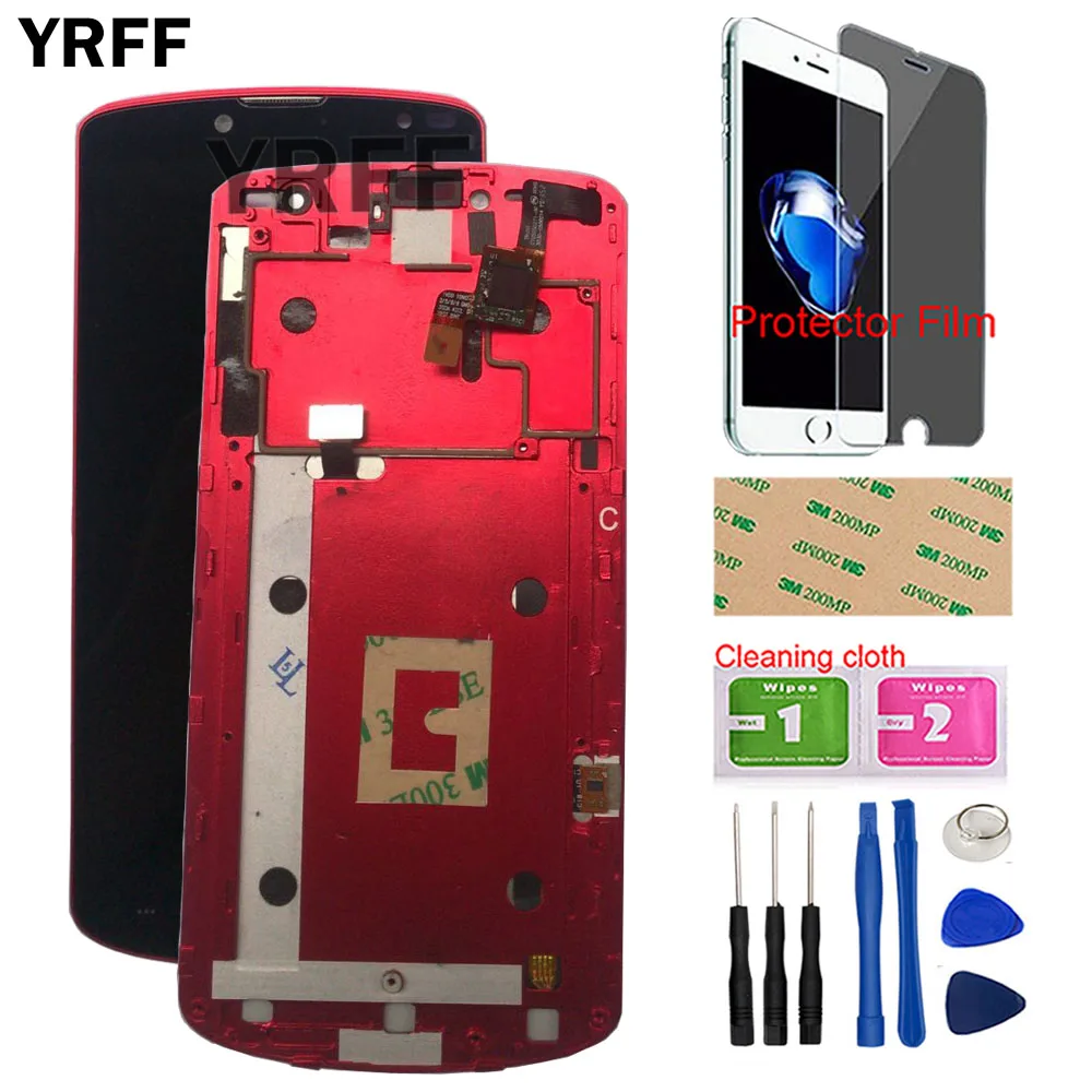 

5'' Mobile LCD Display Touch Screen For Prestigio MultiPhone PAP 7500 PAP7500 LCD Display Touch Screen Frame Digitizer Tools