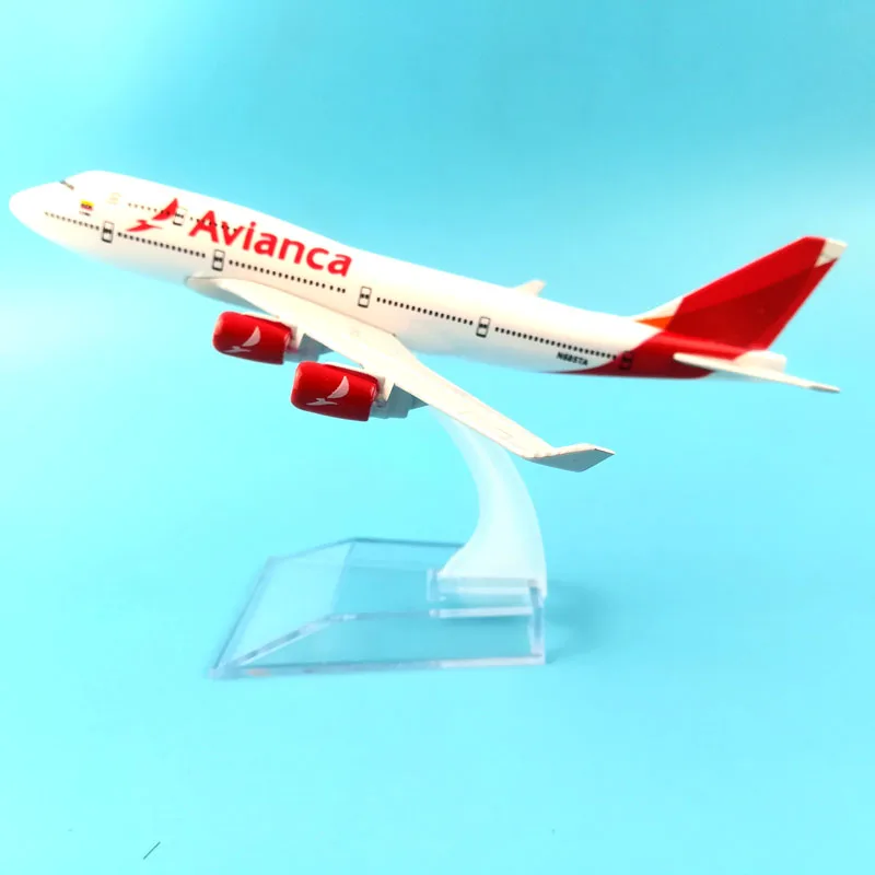 16 см BOEING 747 AVIANCA AIRWAYS модель из металлического сплава Игрушечная самолета Самолет