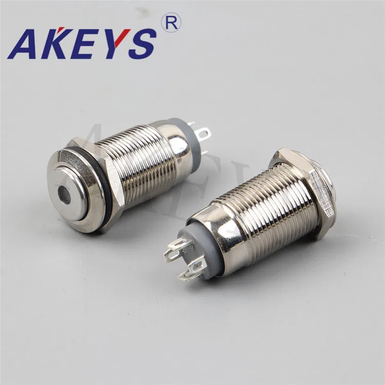 PX12D-G10Z-D Screw Terminals Push Button Key Switch 12mm Dot LED Button Switch