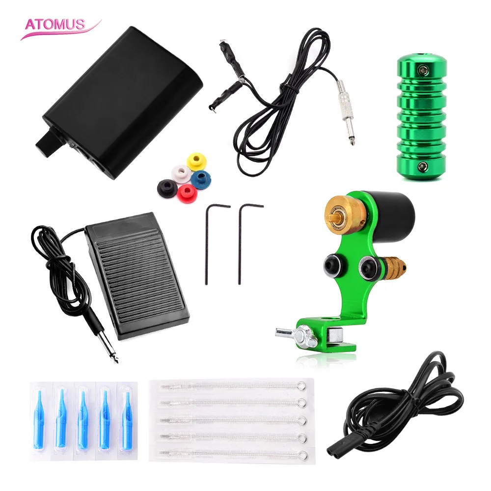 

Complete Tattoo Machine Set Kit Professional Rotary Maquina De Tatuar Pedal Tatouage Tatoo Machin Tatuaje Insumos Para Tatuajes
