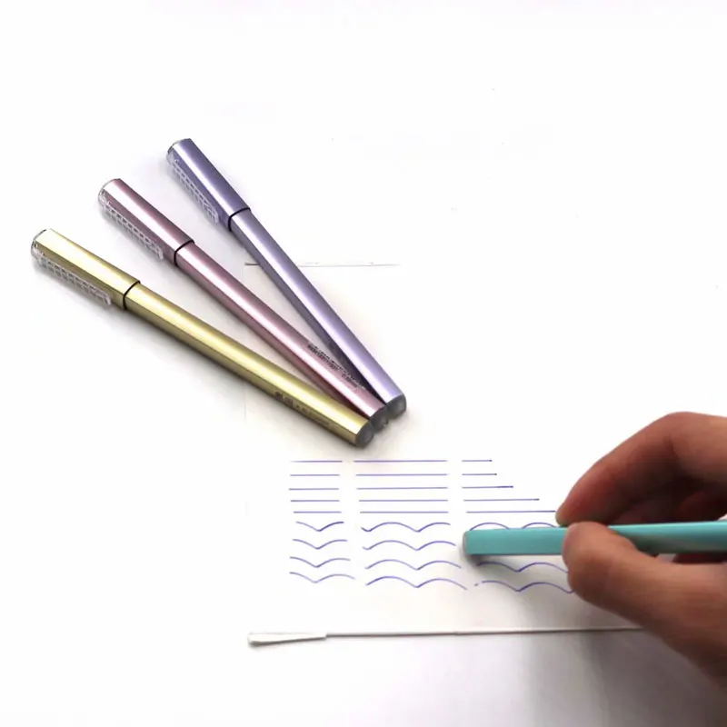 4 шт./компл. однотонная цветная стираемая ручка 0,38 мм синий/черные чернила стержень сменный гелевый ручка стержень для ручки школьные канцелярские принадлежности для канцелярских принадлежностей