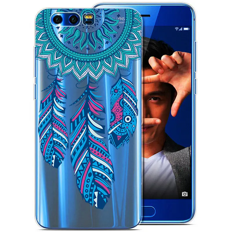 Силиконовый чехол Arvin для huawei Honor 9, мягкий ТПУ чехол для huawei Honor 9, Премиум Тонкий кристально прозрачный чехол с рисунком - Цвет: 04