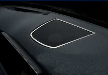 

Stainless Steel Middle Console Speakers Horn Cover Trim 1pcs For BMW X5 F15 2014 2015 Car Accessories Car styling