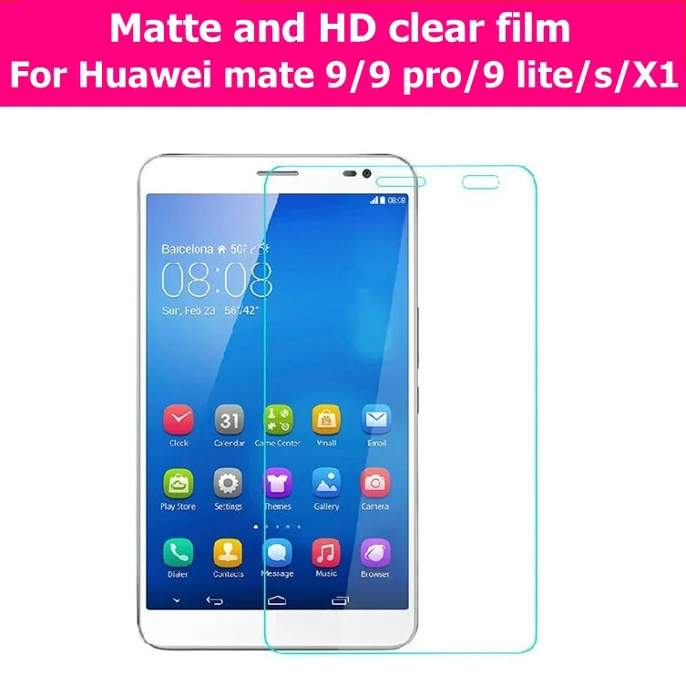 

Matte film and Glossy Film For Huawei mate X1/s/9/9 lite/mate 9 pro/mate 9 porsche screen protector film of HD clear Anti-glarei