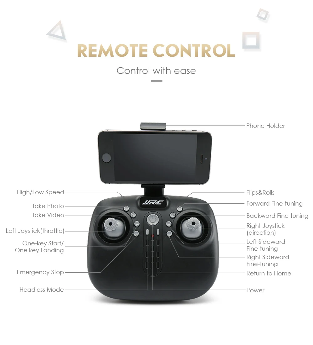 JJRC H44WH DIAMAN FOLDABLE DRONE WITH 720P CAMERA HD WIFI DRONES 24