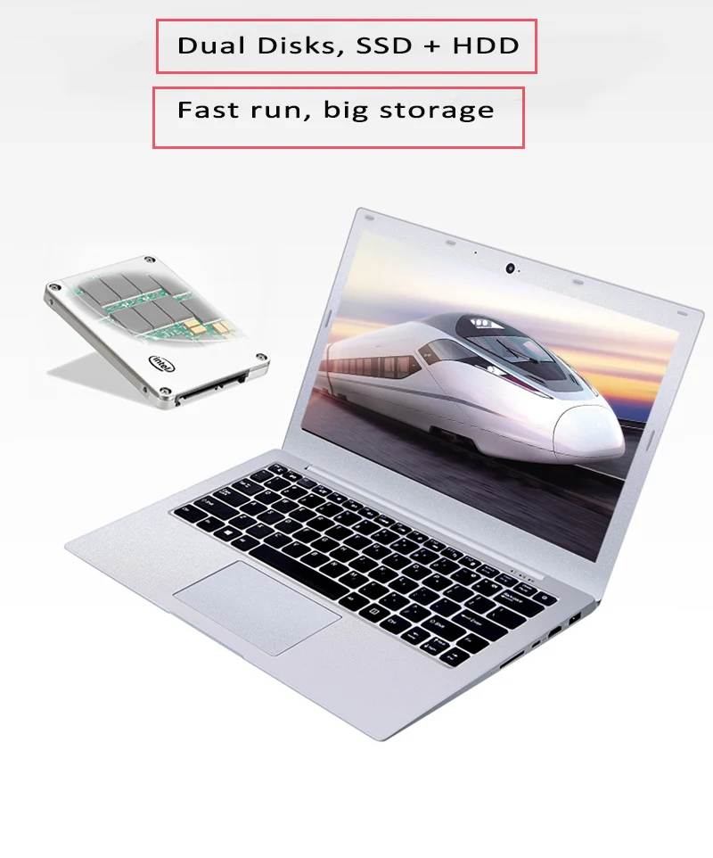GMOLO 13,3 металлический ультрабук ноутбук Core I5 7th Gen 7200U 8 Гб DDR4 1 ТБ HDD+ дополнительный SSD, 1920*1080 HD игровой ноутбук