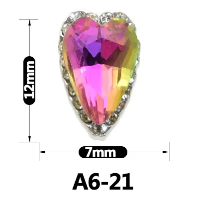 Jóias de Cristal Arte para Unhas Projetos - Lote Aurora Cor Lágrima Strass 2020 Novo Estilo Vidro Gota Água A6-1-24 24 100 Pçs 25 cor lágrima strass 2017 novo estilo jóias