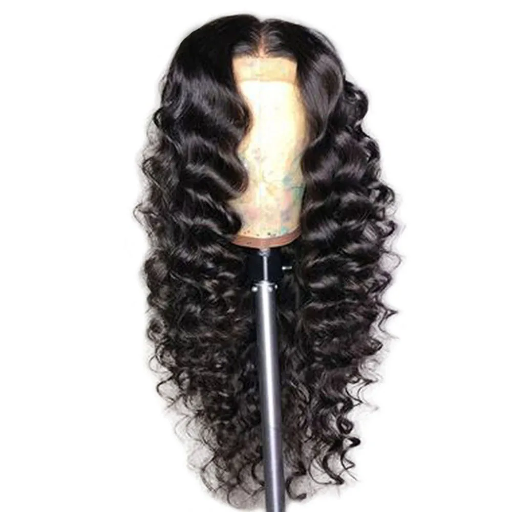 Bleached Knots 360 Full Lace Wig Human Hair Pre Plucked Wavy 180