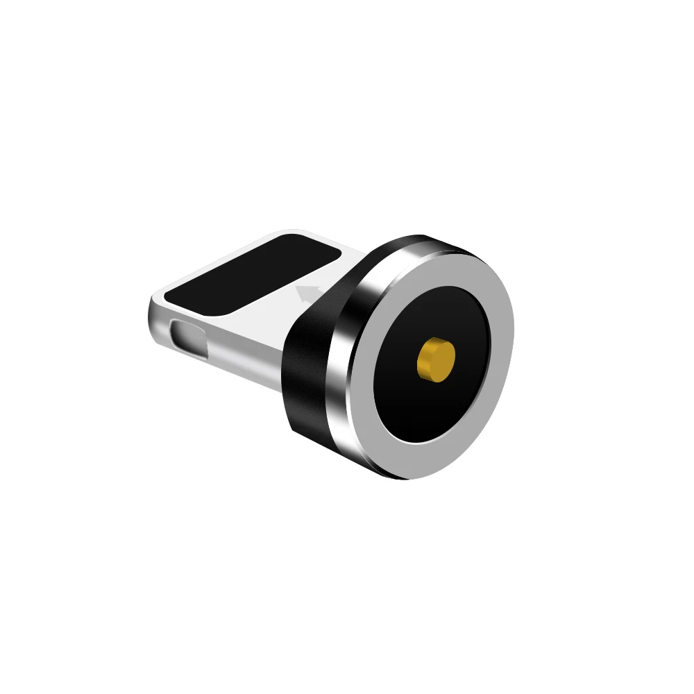 Магнитный usb-кабель OLAF L-Line для зарядки, usb-кабель type-C, светодиодный магнитный Кабель 90 градусов для iPhone X 8 7 Plus, кабели Micro usb - Цвет: Only 8 Pin Plug