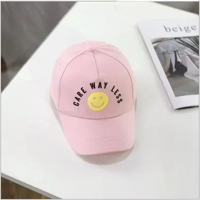 05 pink Новая модная демисезонная бейсболка с вышитыми буквами, детская шапка в стиле хип-хоп, Детская Верхняя Солнцезащитная бейсболка для мальчиков и девочек, бейсболка - Цвет: 05 pink