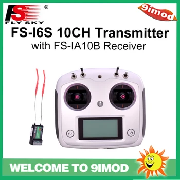 

Flysky FS-i6S 2.4GHz 10CH Remote Controller Transmitter with FS-iA10B Receiver for RC Quadcopter Drone