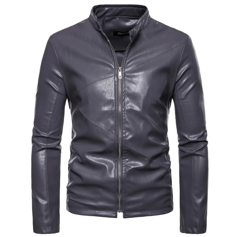 Black Leather Jacket  Men Leather Suede Jacket Fashion Autumn Motorcycle  Male Winter Bomber Jackets Outerwear Faux Coat