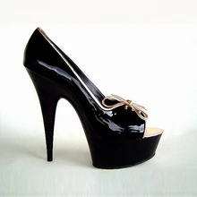 Новая яркая женская обувь с открытым носком; 15 см; Водонепроницаемая платформа на высоком каблуке 5 см; обувь для танцев на Высоком толстом каблуке