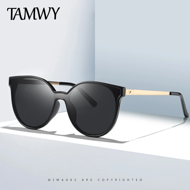 Женские солнцезащитные очки кошачий глаз TAMWY брендовые Ретро стиль