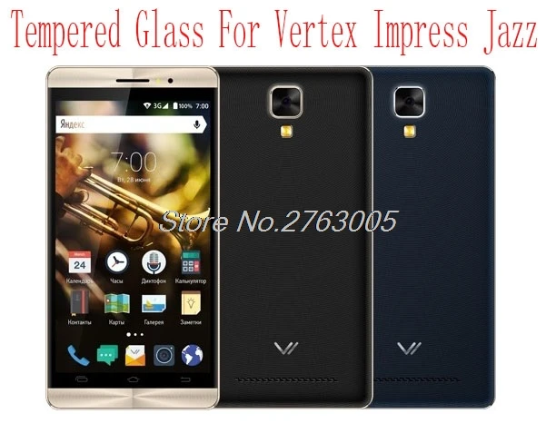 2pcs Ultra-thin Tempered Glass for Vertex Impress Jazz smartphone mobile Screen Protector Film Protective Cover | Мобильные телефоны
