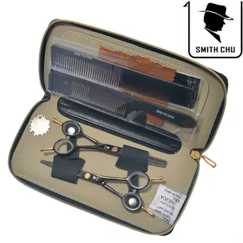 

5.5" Smith Chu Japan Steel Hair Scissors Hairdressing Cutting Shears Thinning Tijeras Salon Hair Clipper Barber Razors LZS0012