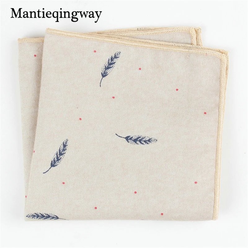 Mantieqingway Повседневное Животные Pattern Pocket Square платок для мужской костюм хлопка 24*24 см платок грудь Полотенца Hanky