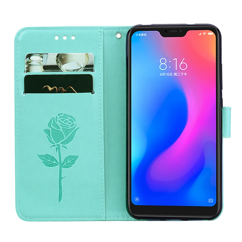 Двойной розовый кожаный чехол для Xiaomi mi A2 Lite A1 Red mi 5 Plus 6A 6 Pro S2 Note 5 Pro 5A Prime Note 4 4X 4A 3S Pocophone F1 Funda