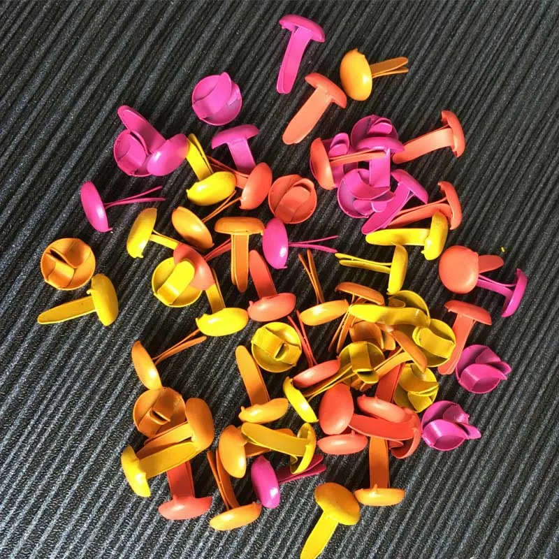 20 3//8/" Round Brads FALL ORANGE scrapbooking