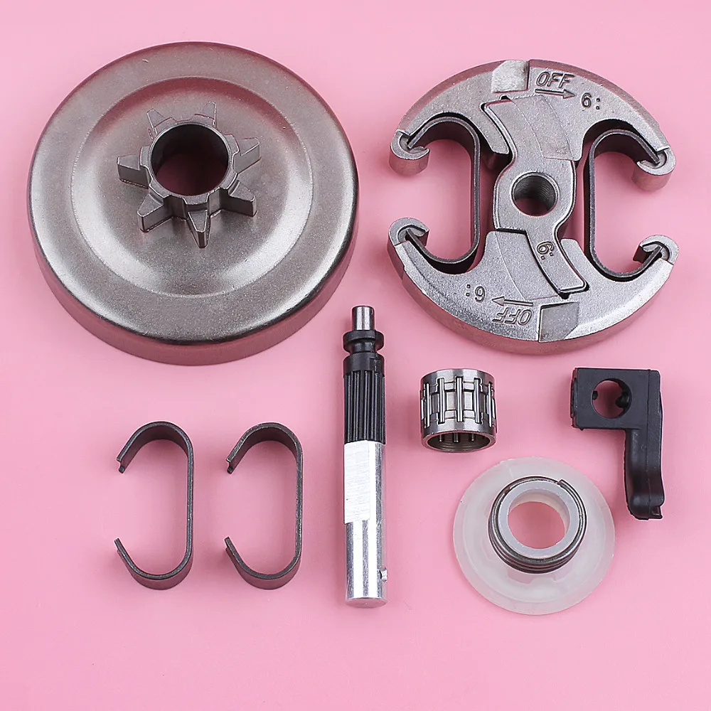 .325 7 Teeth Clutch Drum Spring Bearing For Husqvarna 340 345 350 Oil Pump Worm Gear Oiler Chainsaw Replace Spare Part