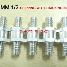 5 шт. обратный односторонний обратный клапан из алюминиевого сплава 12 мм 1/2-масло топливо, бензин дизель/односторонний обратный клапан