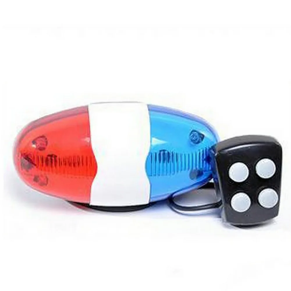 New Bicycle Bell 6LED 4Tone Horn for Bike Bells Police Cycling Car Light font b Electronic