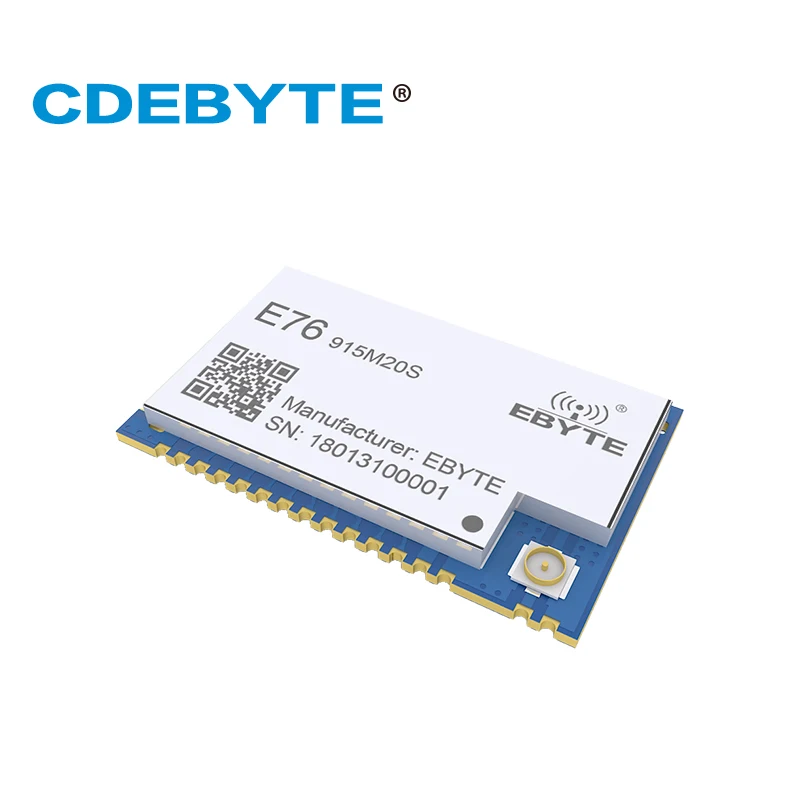 

EFR32 915MHz 100mW E76-915M20S SMD Wireless Transceiver Long Distance 20dBm SOC ARM 915 MHz Transmitter Receiver rf Module