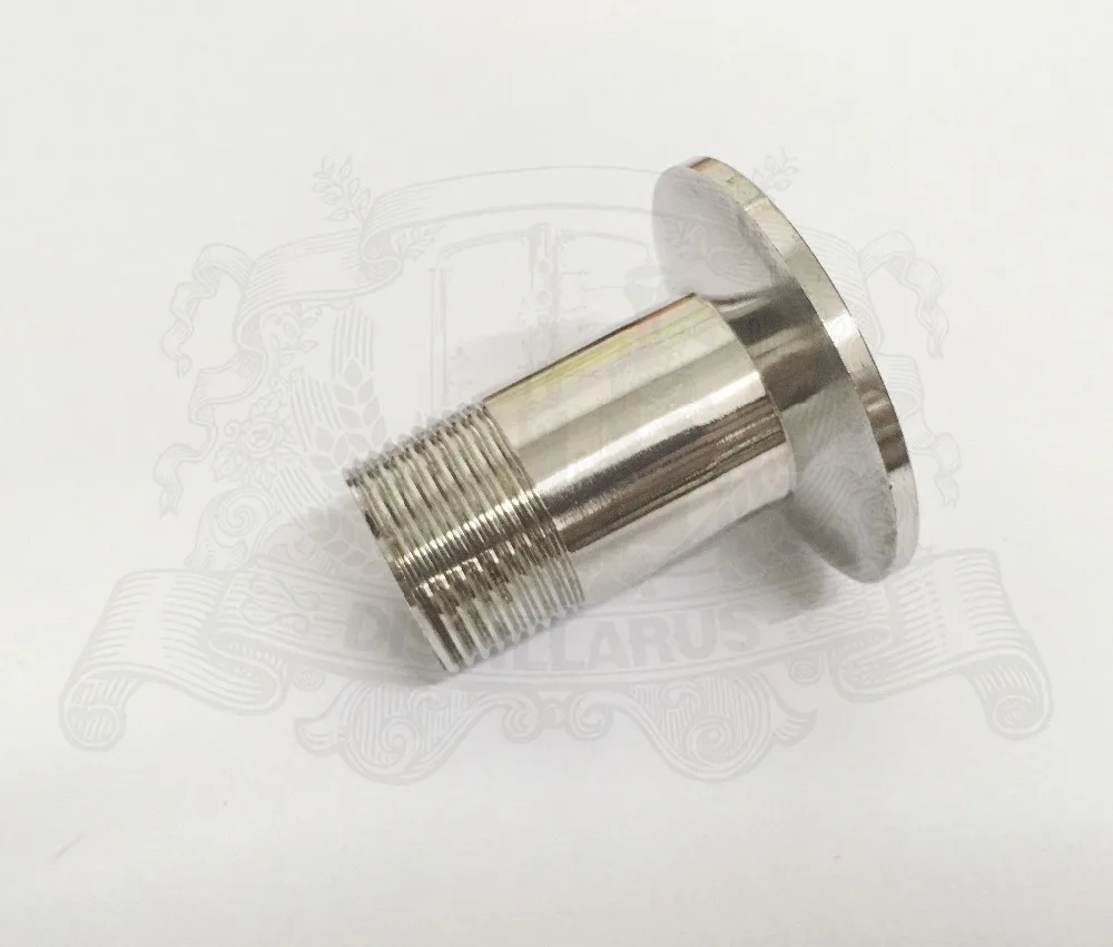 

Adapter external thread DN20 (3/4") x tri-clamp OD50.5 . Stainless steel SS304