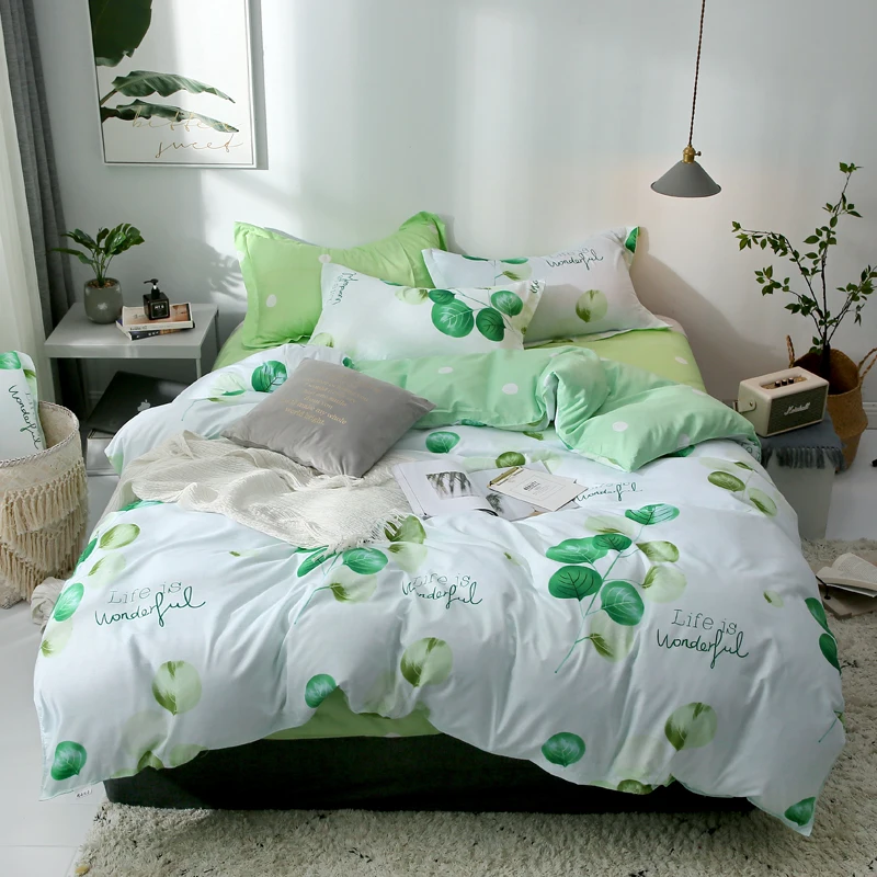 

BEST.WENSD Polyester/cotton Flower Duvet Cover Without Pillowcase Reactive Printing housse de couette 220x240 Twin Full Queen