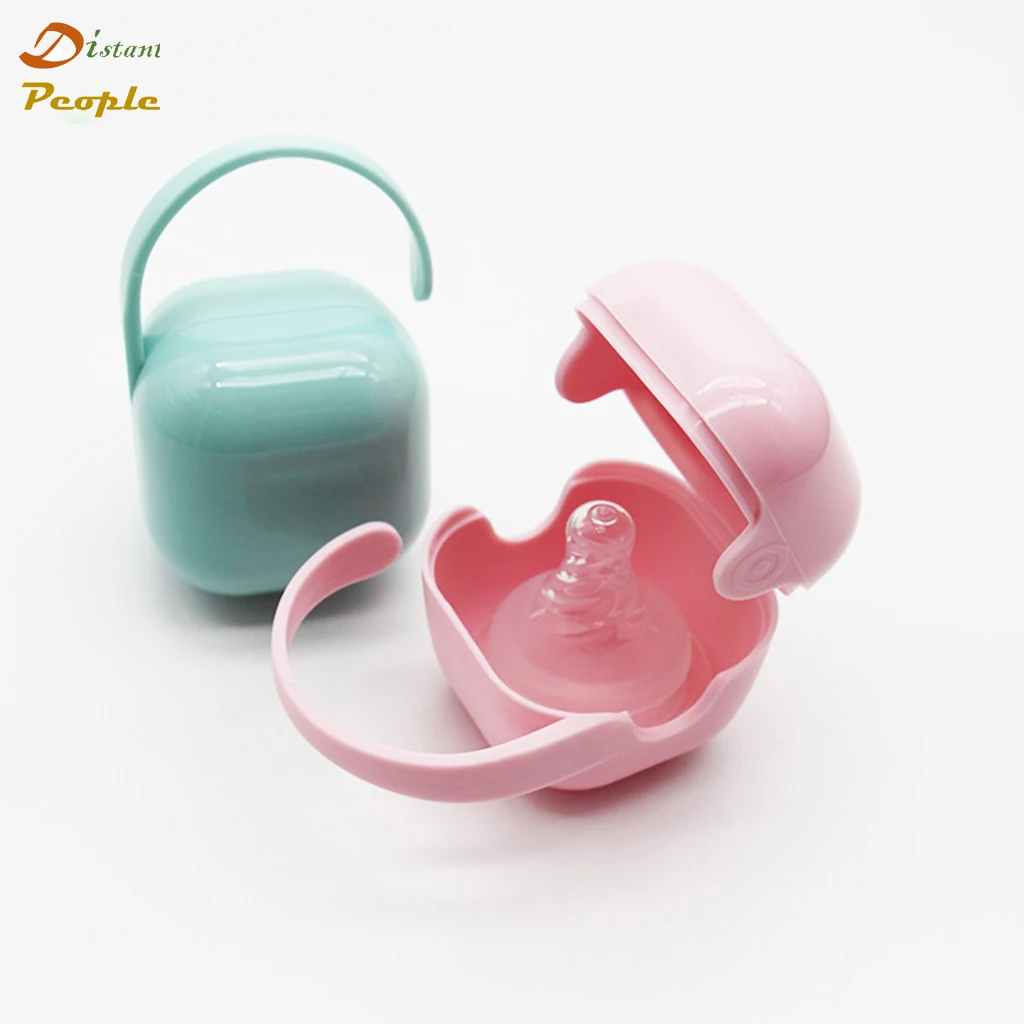 Portable Silicone Baby Care Pacifier Nipple Holder Storage Cases Food