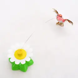 Pet Kitten электрическая вращающаяся птица цветок кошка проволочная головоломка интерактивные игрушки