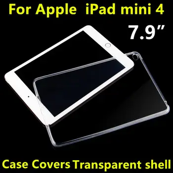 

Case TPU For Apple iPad mini 4 Protective Smart cover Protector Leather For iPad mini4 PU Tablet 7.9" Transparent shell Sleeve