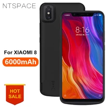 NTSPACE 6000 мАч ультра тонкий внешний резервный внешний аккумулятор чехол для Xiaomi Mi 8 портативное зарядное устройство чехол