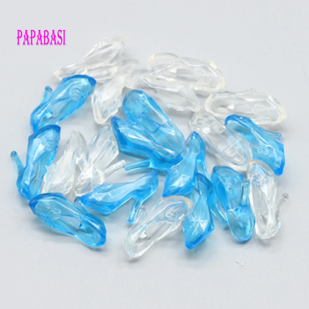 

10pair Imitation Fairy Tale Crystal Shoes For Barbie Doll Best Girls Gift Baby Toys shoes