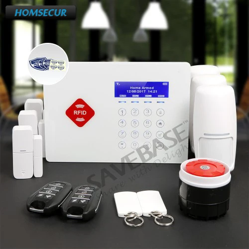 

HOMSECUR Wireless GSM RFID SMS Autodial Home Security Alarm System with IOS/Android APP + RU local delivery