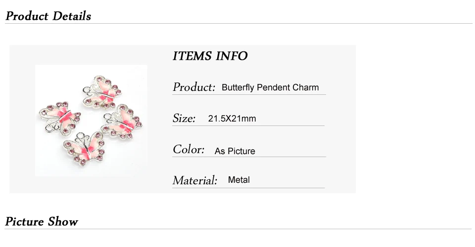 7 цветов,, 5 шт., смешанные эмалированные Подвески в виде животных и бабочек для изготовления ювелирных изделий, ожерелье 21 мм, ювелирные изделия и аксессуары