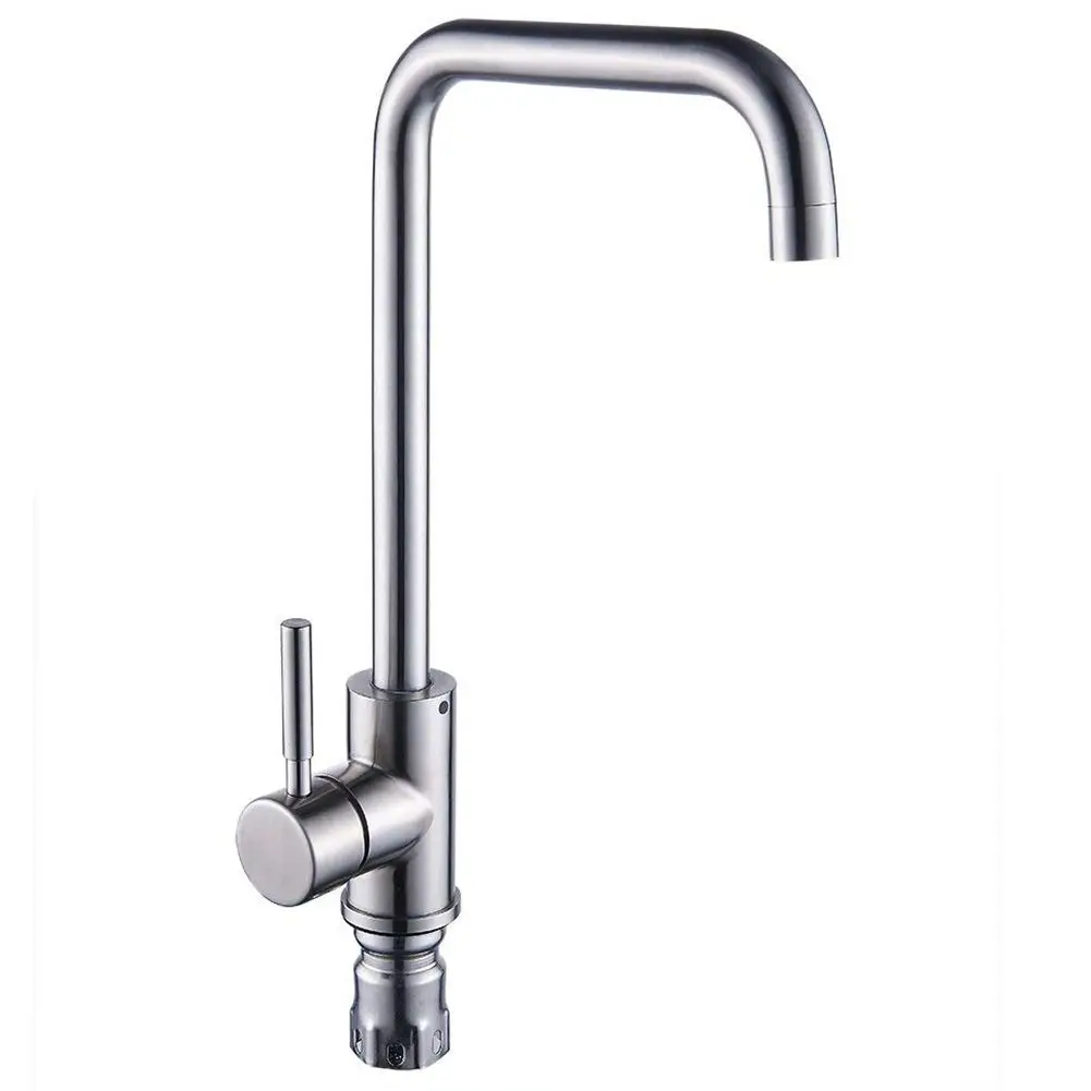Kitchen Sink Mixer Taps Single Lever Handle Swivel Spout Tap Faucet