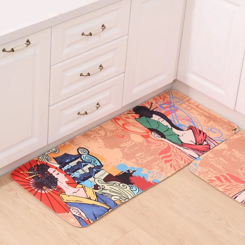 New Brand Door Mat Japanese Style Carpet Kitchen Bathroom Anti Slip Rug