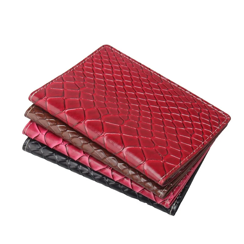 

Crocodile patterned leather passport cover for women, high quality female travel documents case new arrivals men passport holder