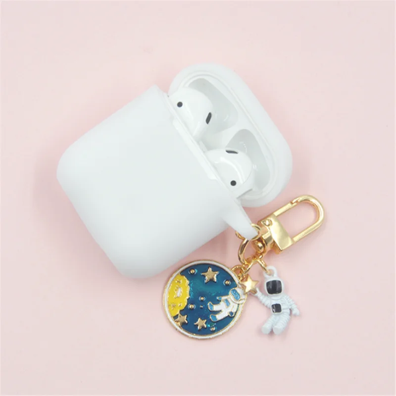 Силиконовый чехол для наушников с рисунком попкорна беспроводной Bluetooth