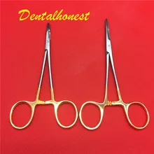 12,5 см/14 см игольница с ножницами из нержавеющей стали для косметической и пластической хирургии инструменты и инструменты золотая ручка