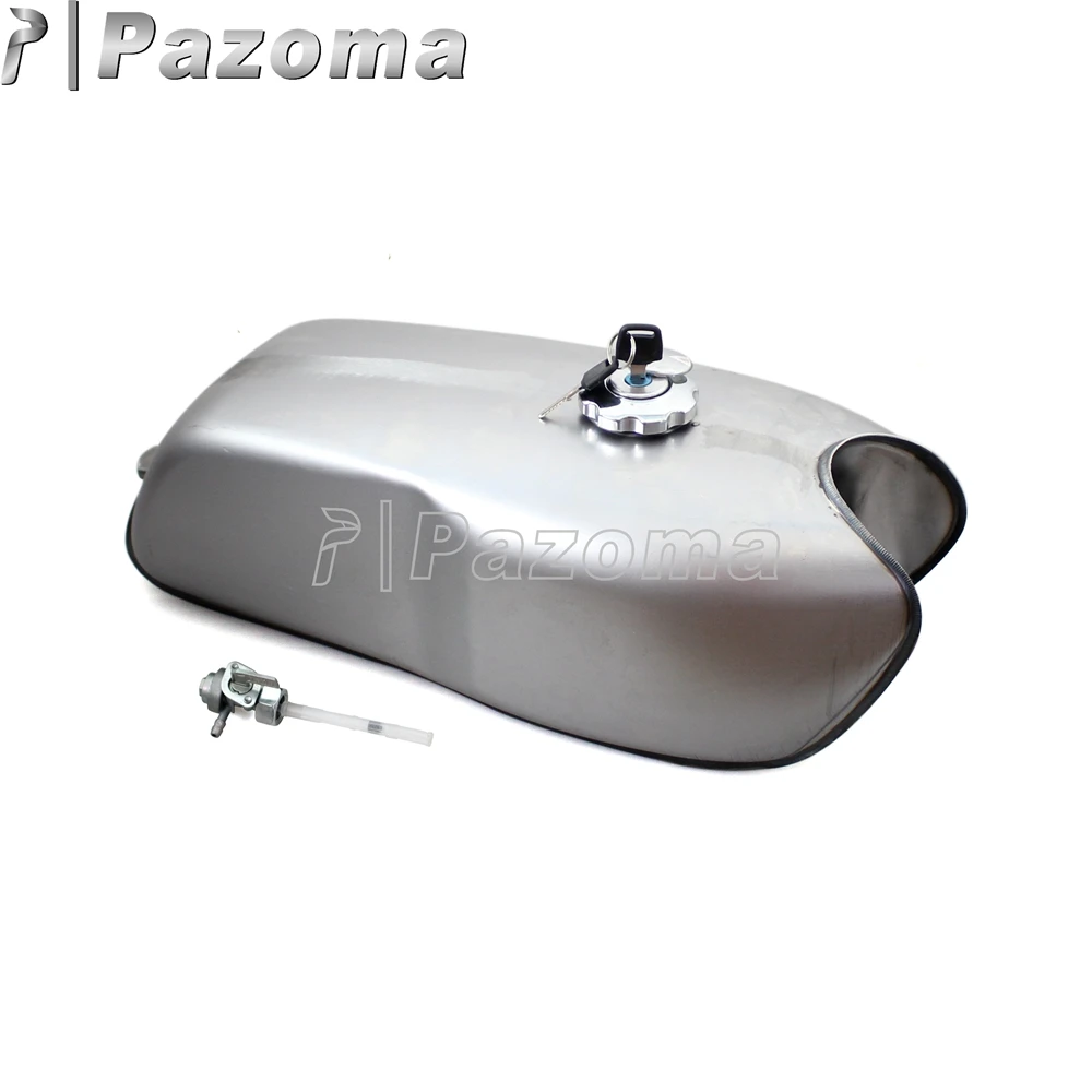 

9 Liters 2.4Gal Universal Steel Gas Fuel Tank for Honda BMW R100R Yamaha RD50 RD350 RD400 Cafe Racer