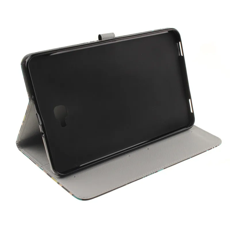 Luxury 2 Leavies PU Leather Case for Samsung Galaxy Tab A 10.1 2016 Case  T585 T580 T580N Case Stand Flip Wallet Tablet Cover (24)