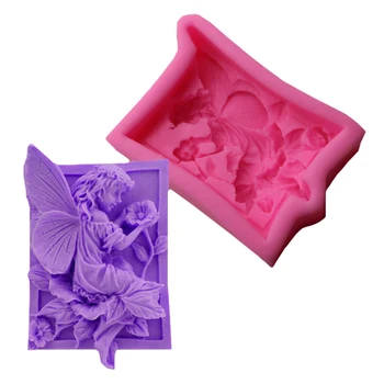 

Fairy Silicone Mold Chocolate Fudge Baby Angel Soap Cake Decorate Kitchen Bakeware 3d Sugar Molding [4]