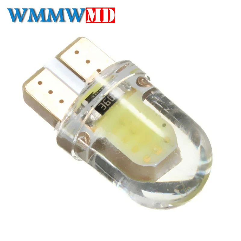 

1pcs LED W5W T10 194 168 W5W COB 8SMD Led Parking Bulb Auto Wedge Clearance Lamp CANBUS Silica Bright White License Light Bulbs