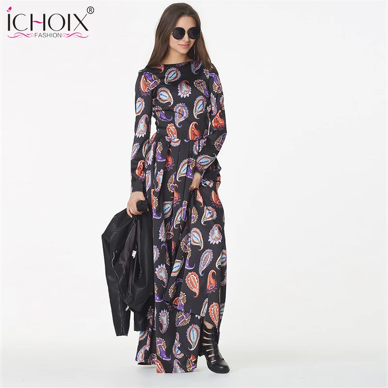 2017 Winter Elegant Vintage Maxi Long Dresses Evening