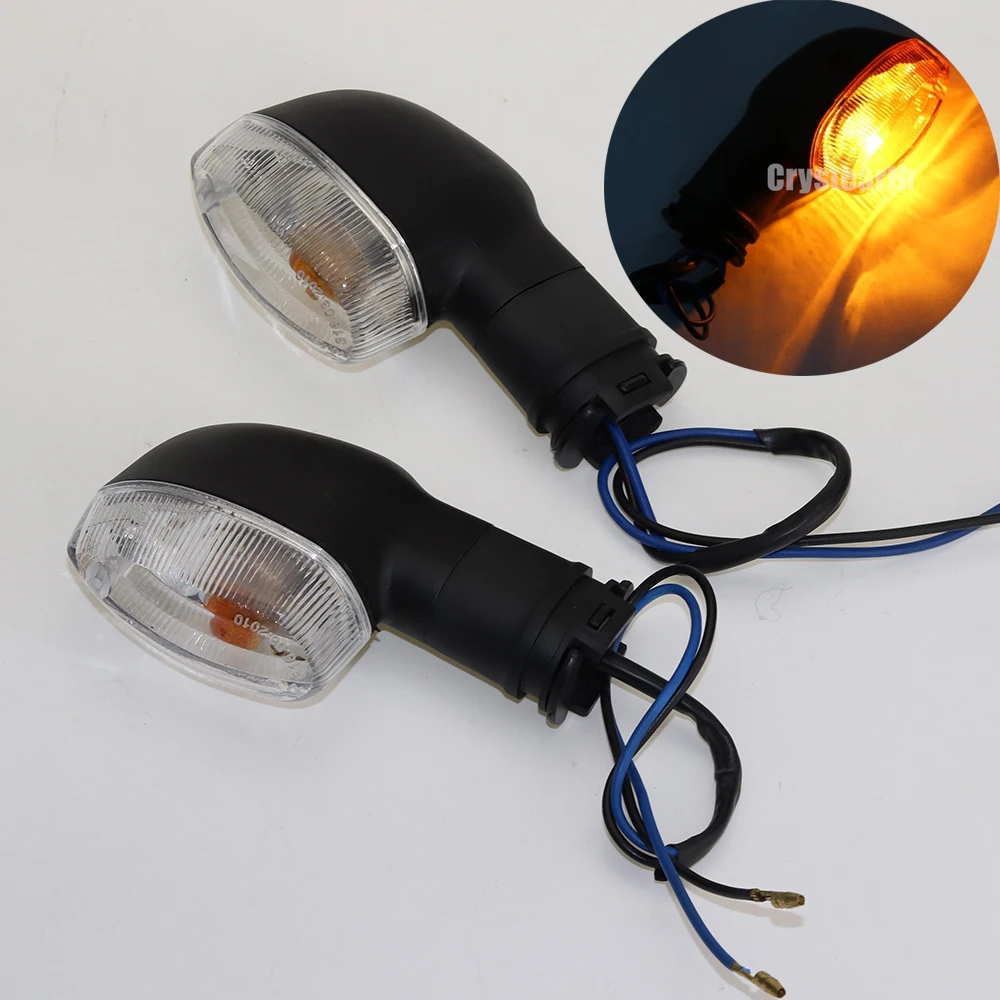 Motorcycle Front or Rear Clear Lens Turn Signals Indicator Blinker