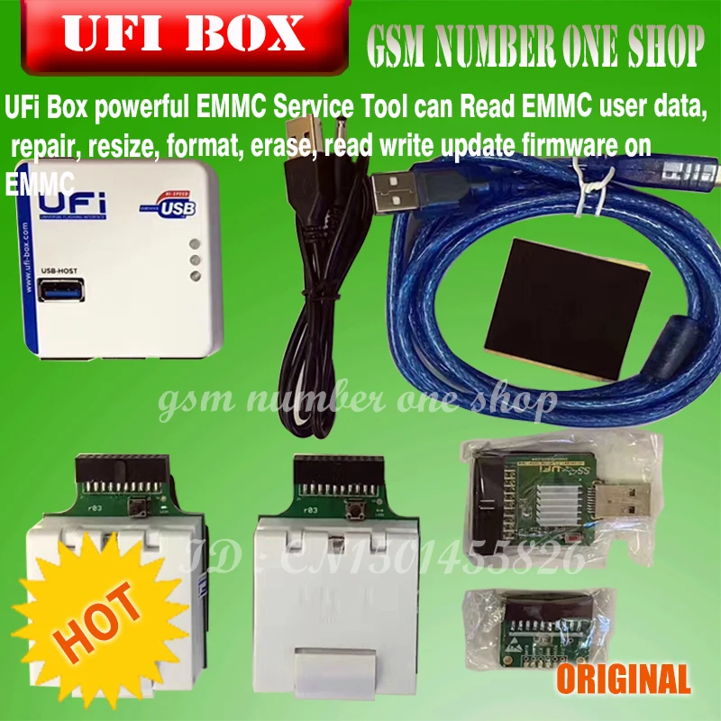 Новейшая оригинальная коробка UFI power ufi Box инструмент ful EMMC для чтения данных