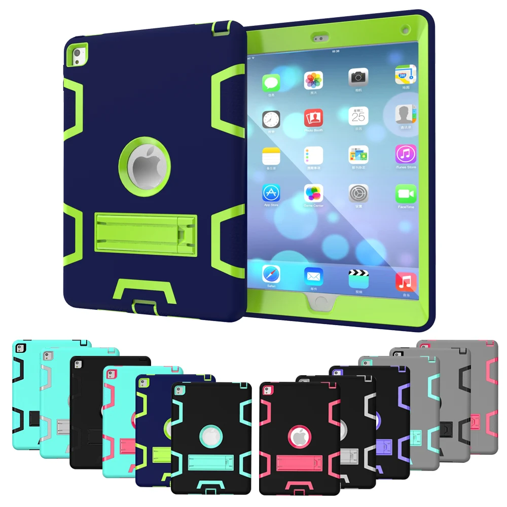 Tablet Case for iPad Air 2 a1567 Extreme Heavy Duty Shockproof Rubber