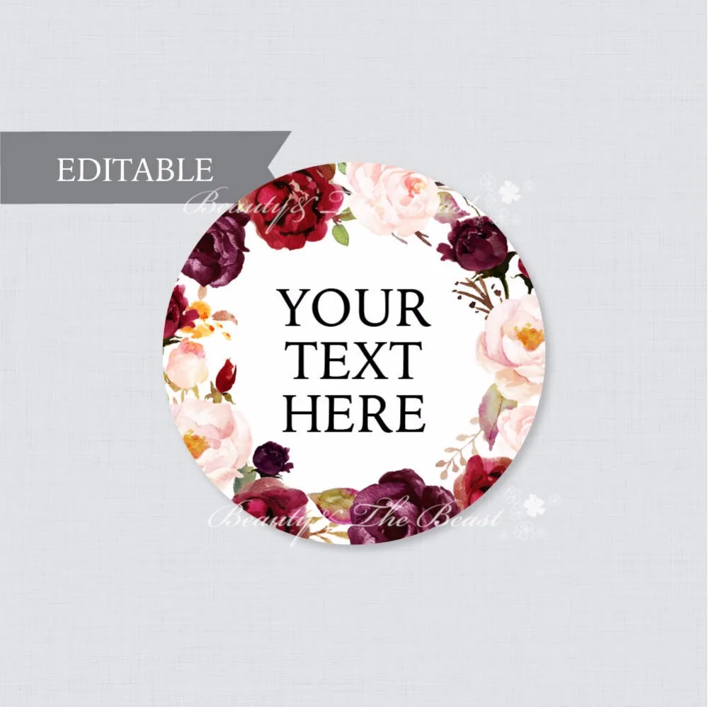us 9 94 17 off custom wedding sticker labels cupcake toppers flower wedding tags candy box tags wedding bottle sticker bridal shower label in wedding sticker design